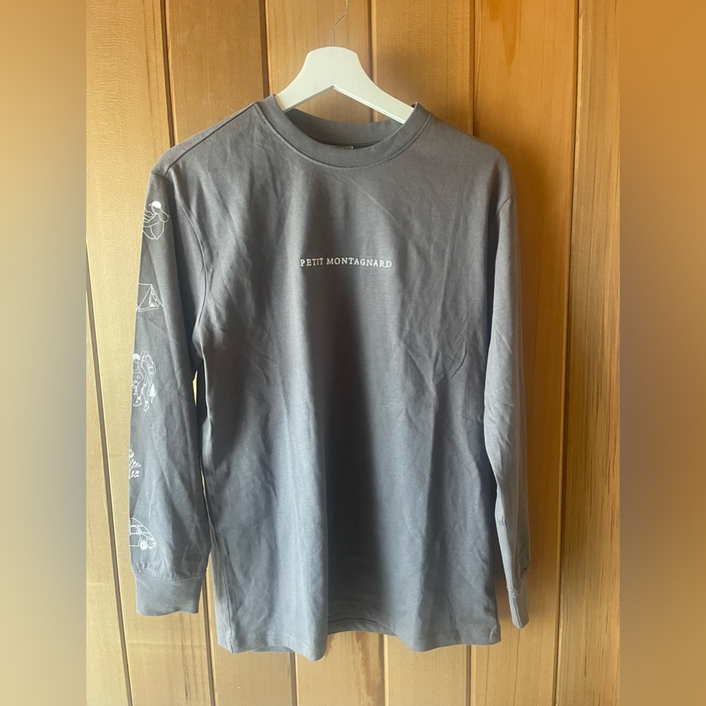 NWT Petit Montagnard Long Sleeve Grey Shirt XS